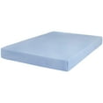 thumbnail image 1 of The Great American Store- 600 Thread Count 100% Egyptian Cotton 1 PC Fitted Sheet / Bottom Sheet 24 Inch Deep Pocket (Solid Light Blue, Cal King) - ALL ROUND ELASTIC FOR PERFECT FIT, 1 of 4