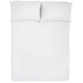 thumbnail image 1 of The Great American Store- 750 TC Super Single Waterbed Sheets Attached (48 x 84) Inch, 100% Natural Cotton, 4 PC Bed Sheet Set, 10 Inch Deep Pocket, Long Staple Cotton (Solid White) Stain Resistant, 1 of 4