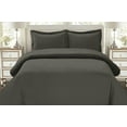 thumbnail image 1 of The Great American Store BACK TO SCHOOL COLLECTION 1800 Series Microfiber Solid 3PC Duvet Set For Dorm Bed (Twin, Grey) 1800 Series Microfiber - For Boys & Girls, 1 of 3