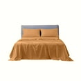 thumbnail image 1 of The Great American Store Bed Sheet Set - 4 Piece Full Solid Camel Sheets - Super Soft Microfiber 1800 Bedding - Fits Mattress up to 15 Inches - Easy Fit and Wrinkle, Fade, Stain Resistant, 1 of 5