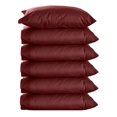 thumbnail image 1 of The Great American Store King Size Pillow Cases Solid Burgundy 6 Pack Bulk Pillow Cases With Envelop Closure - Soft Brushed Microfiber Fabric - Shrinkage and Fade Resistant Pillow Covers, 1 of 1