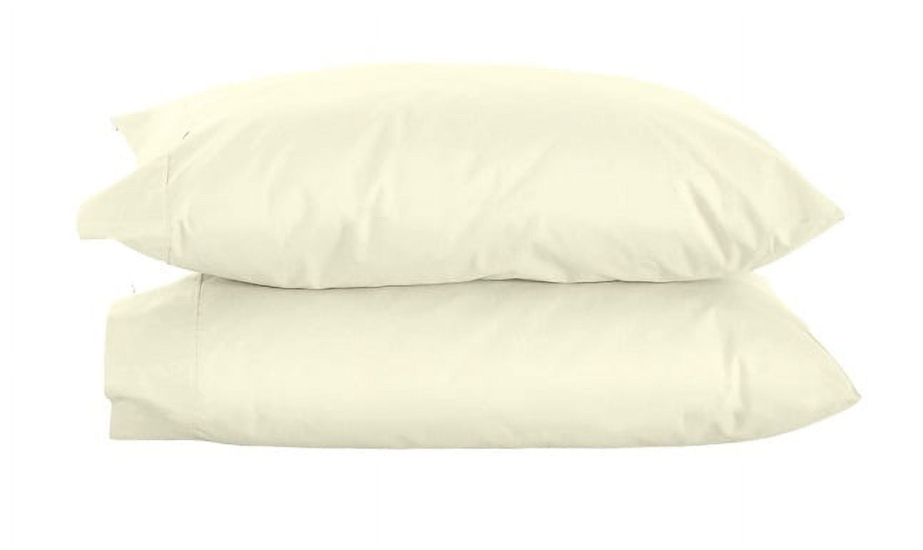 The Great American Store King Size Pillow Cases Solid Ivory 2 Pack Bulk Pillow Cases With