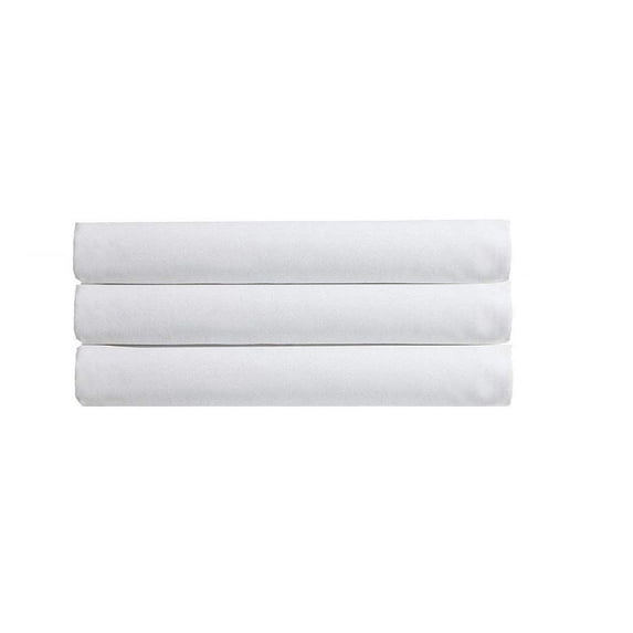 The Great American Store- Pack of 3 - Flat Sheet (Cal King Size, Solid White) 600-Thread-Count 100% Superior Cotton - Best for Hotel, SPA, Hospitals - Super Soft & Flat Resistant Top Sheet