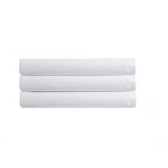 The Great American Store- Pack of 3 - Flat Sheet (King Size, Solid White) 1800 Series Superior 100% Microfiber - (Available in Bulk/Dozen) Best for Hotel, SPA, Hospitals - Fade Resistant