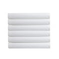 thumbnail image 1 of The Great American Store- Pack of 6 - Flat Sheet (Full Size, Solid White) 750-Thread-Count 100% Natural Cotton - (Available in Bulk/Dozen) Best for Hotel, SPA, Hospitals - Fade Resistant, 1 of 3