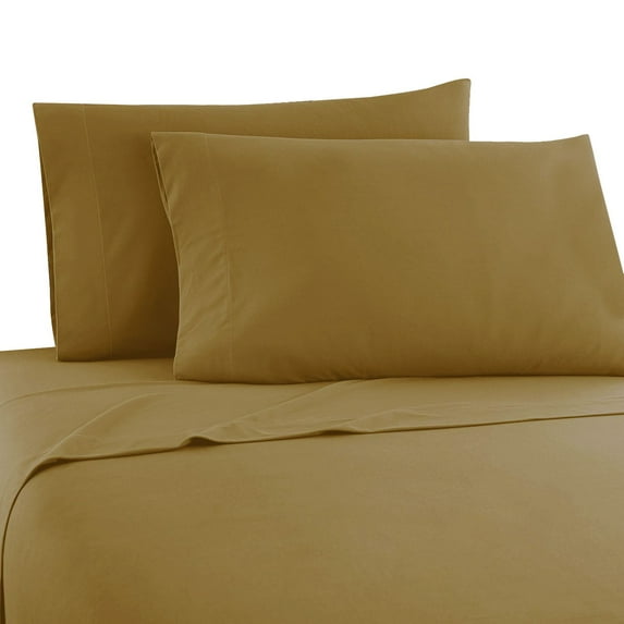 The Great American Store- Queen Size Attached Waterbed Sheets With 10 Inch Extra Deep Solid Taupe - 1800 Series Microfiber - Soft & Comfortable, Bed Sheets For Waterbed