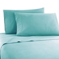 thumbnail image 1 of The Great American Store- Queen Size Attached Waterbed Sheets With 15 Inch Extra Deep Solid Light Blue - 1800 Series Microfiber - Soft & Comfortable, Bed Sheets For Waterbed, 1 of 4