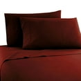 thumbnail image 1 of The Great American Store- Super Single Size Un-Attached Waterbed Sheets With 21 Inch Extra Deep Solid Burgundy - 1800 Series Microfiber - Soft, Comfortable Bed Sheets For Waterbed, 1 of 4