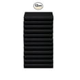 thumbnail image 1 of The Great American Store's 600 Thread Count 100% Cotton Solid Fitted Sheet Side Pocket/Pouch Organizer (Pack of 12, Cal King, Black)- Smooth & Durable Quality - Luxury Bedding, 1 of 5