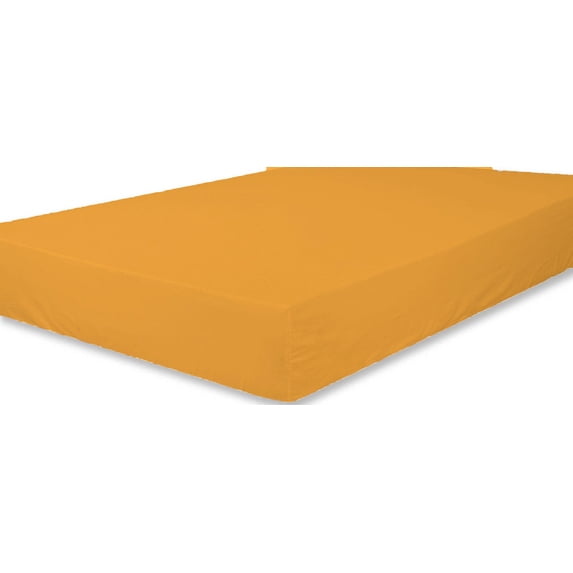 The Great American Store's Ultra-Soft 1800 Series Microfiber Solid Fitted Sheet Side Pocket/Pouch Organizer (Pack of 1, King, Gold)- Fade and Wrinkle Resistant - Hypoallergenic