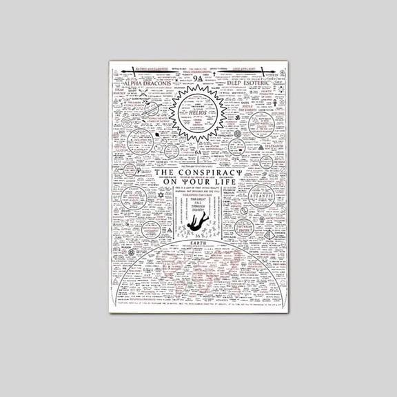 The Great Awakening Map, The Conspiracy on Your Life Poster Size 24''x36'' Googate
