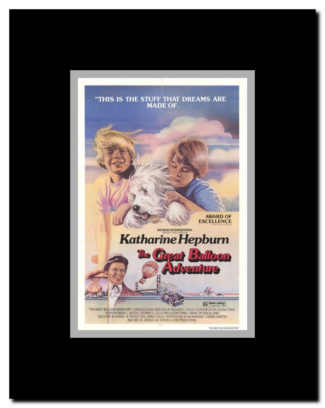 The Great Balloon Adventure Framed Movie Poster