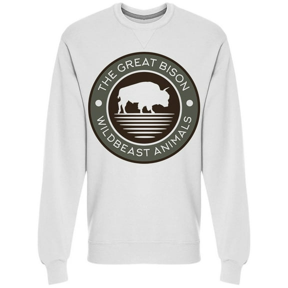The Great Bison Sweatshirt Men -Image by Shutterstock, Male Large