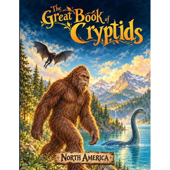 The Great Book of Cryptids: North America: An Illustrated Cryptozoology Guide for Kids, Featuring Monsters Like Bigfoot,, (Paperback)