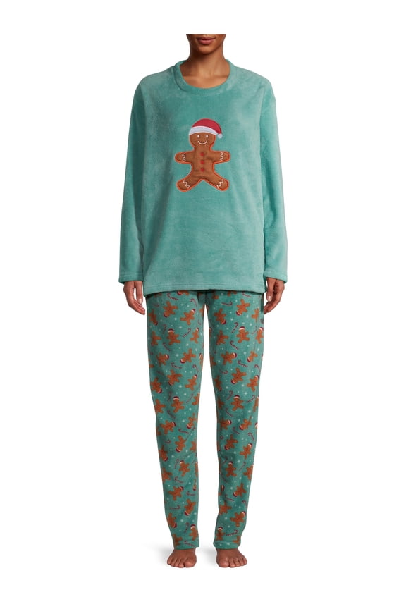 Women's Christmas Edition 4 Piece Plush Pajama Set in Gift Box