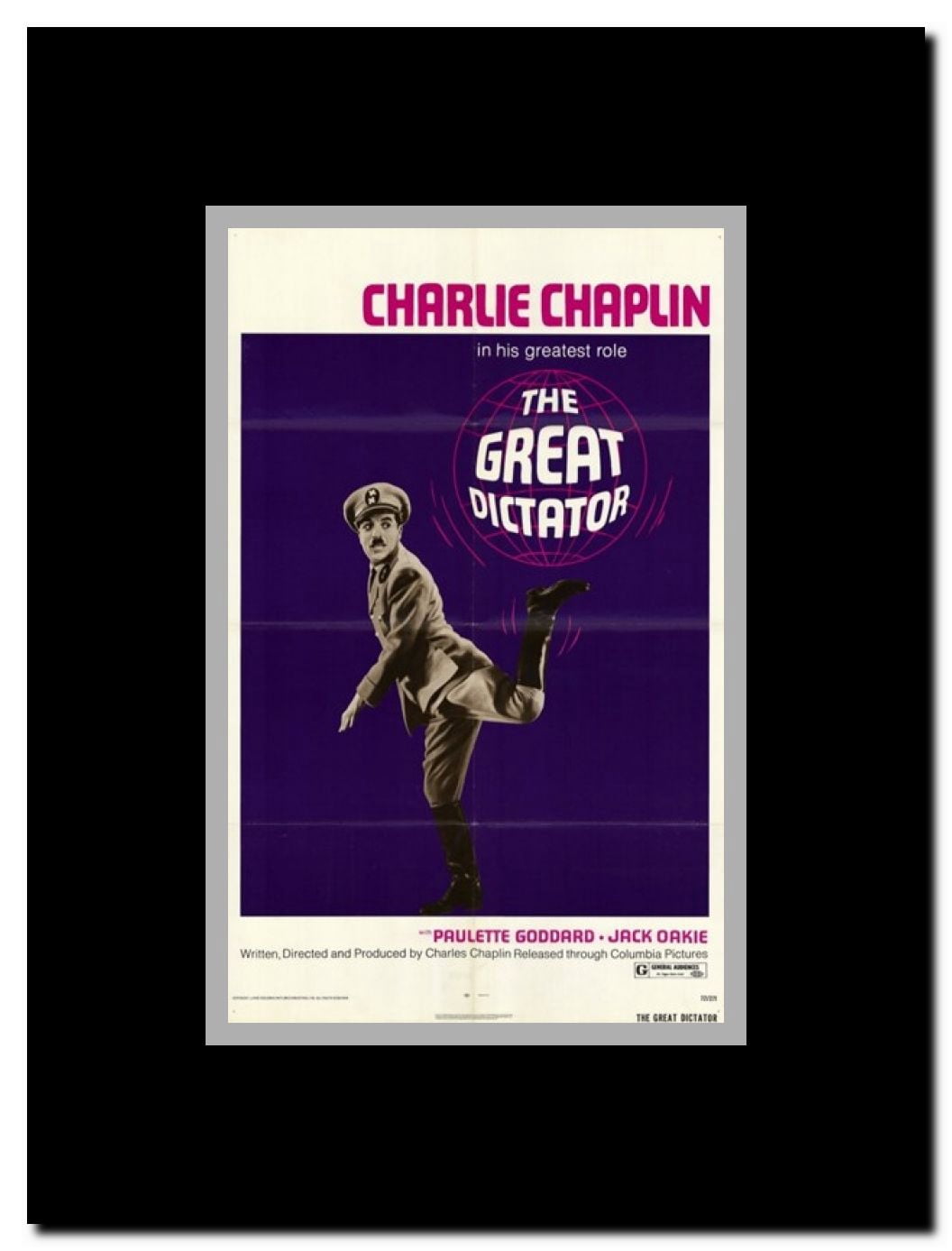 The Great Dictator Framed Movie Poster