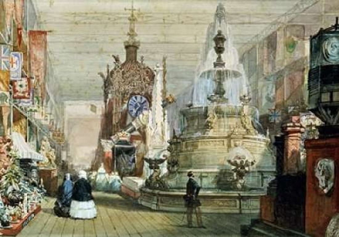 The Great Exhibition Held In The Crystal Palace London Canvas Art - Eugene Louis Lami (20 x 28)