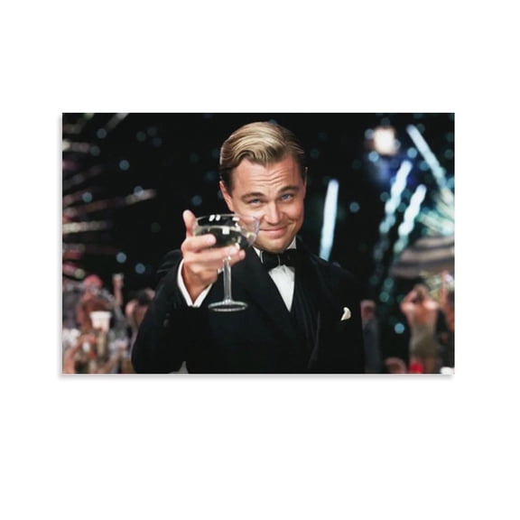 The Great Gatsby Movie Poster (5) Artworks Canvas Poster Room Aesthetic Wall Art Prints Home Modern Decor Gifts 12x18inch(30x45cm)