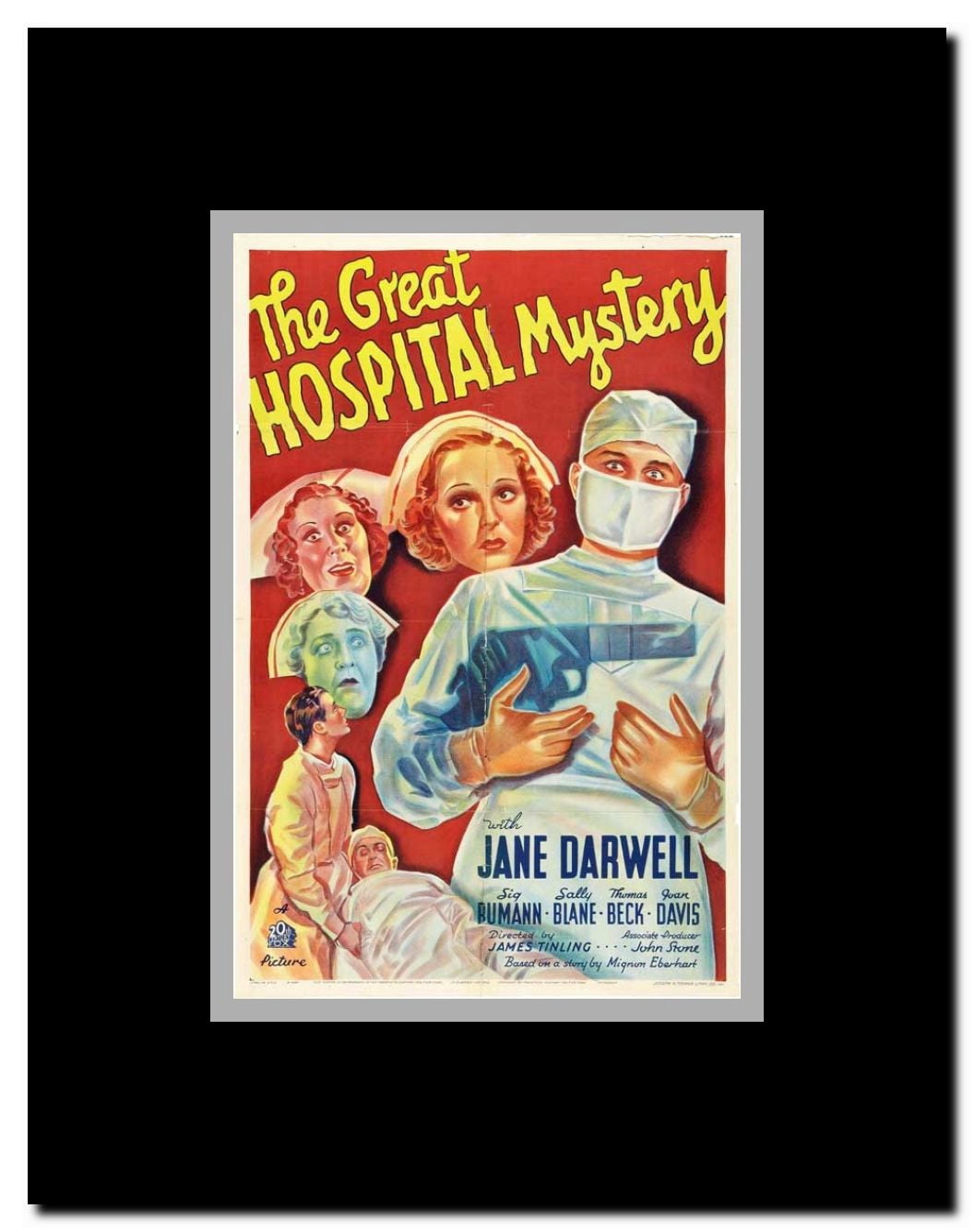 The Great Hospital Mystery Framed Movie Poster