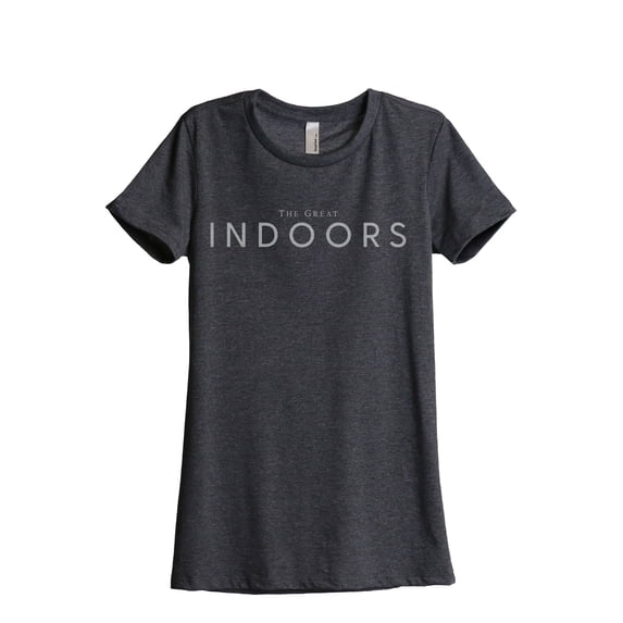 The Great Indoors Women's Fashion Relaxed T-Shirt Tee Charcoal Grey 2X-Large
