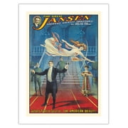 The Great Jansen - America’s Greatest Transformist - The American Beauty - Vintage Magic Poster c.1920 - Bamboo Fine Art 290gsm Paper Print (Unframed) 18x24in