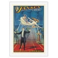 thumbnail image 1 of The Great Jansen - America’s Greatest Transformist - The American Beauty - Vintage Magic Poster c.1920 - Fine Art Rolled Canvas Print 27in x 40in, 1 of 4