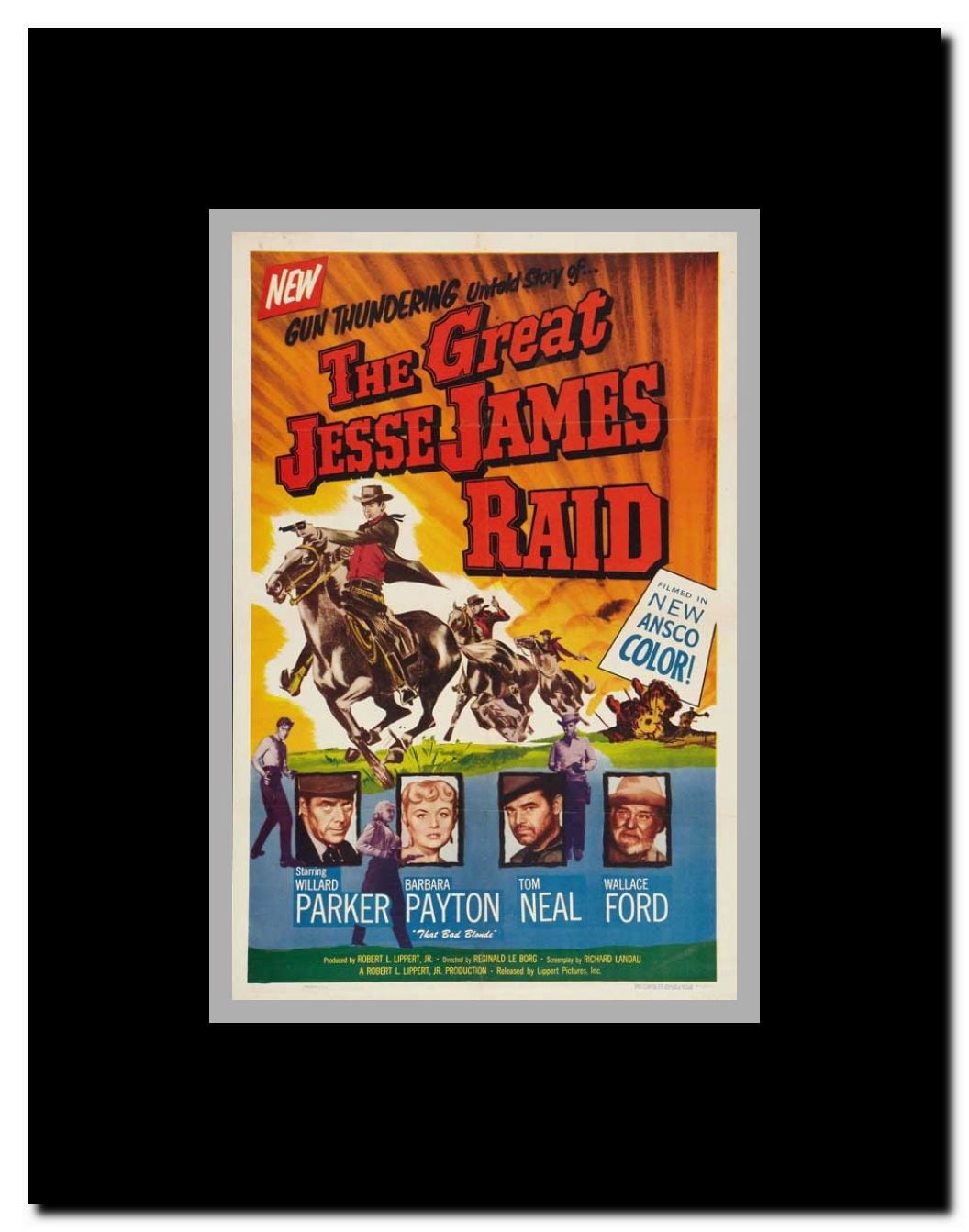 The Great Jesse James Raid Framed Movie Poster