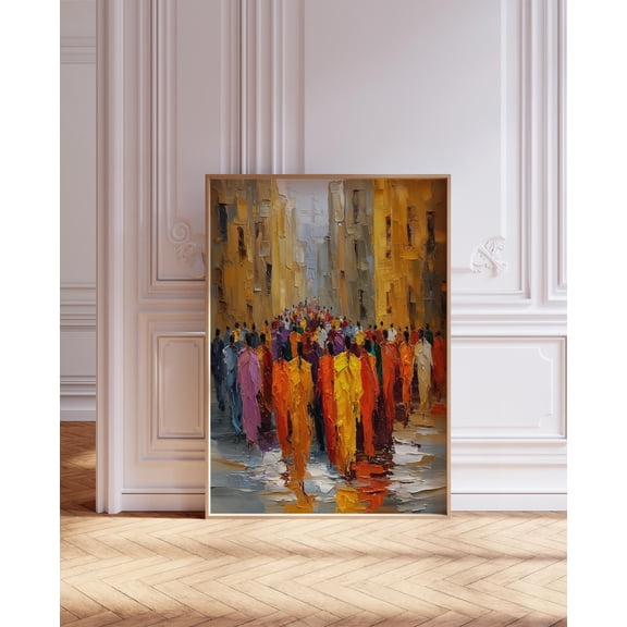 The Great Migration Afrocentric Wall, African American, Black Owned Colorful Christian Poster Modernable Decor, Wall Art