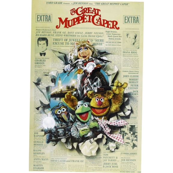 The Great Muppet Caper Movie Poster Reprint 27inx40in Any Room 27x40 Square Adults Poster Time