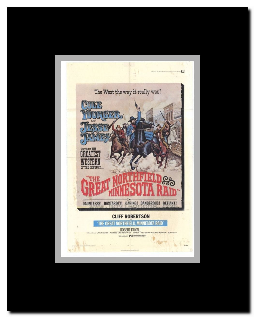 The Great Northfield Minnesota Raid Framed Movie Poster