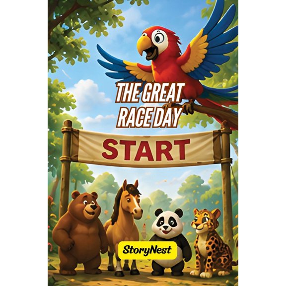 Story Nest Stories The Great Race Day: A Fun Animal Story About Friendship, Kindness, Teamwork, and Helping Others, (Paperback)