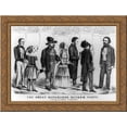 thumbnail image 1 of The Great Republican Reform Party Calling on their Candidate 24x18 Gold Ornate Wood Framed Canvas Art by Currier and Ives, 1 of 2