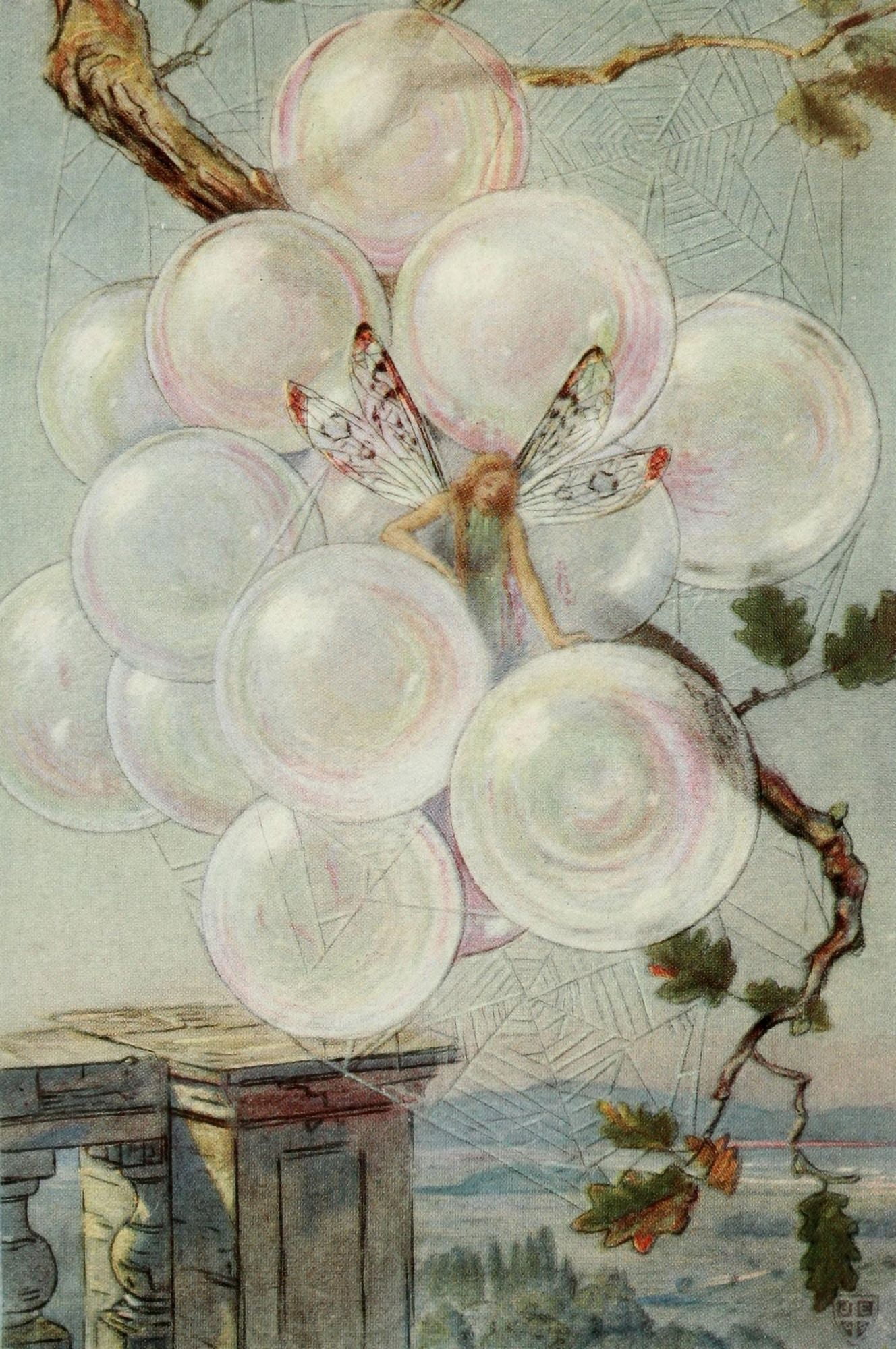 The Great Sea Horse 1909 Fairy bubbles Canvas Art - John Elliott (18 x 24)