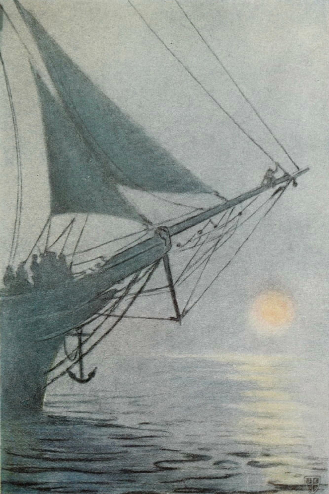 The Great Sea Horse 1909 Something looked like a grinning dwarf Canvas Art - John Elliott (18 x 24)