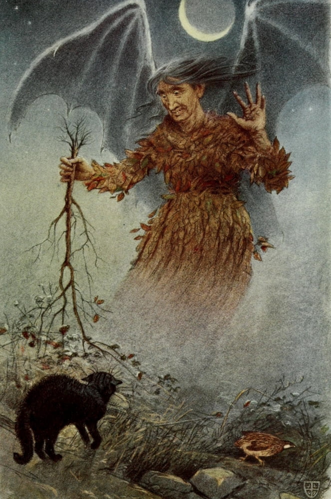 The Great Sea Horse 1909 Whistling Bob & his wicked cat Canvas Art - John Elliott (18 x 24)