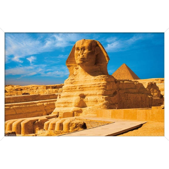 The Great Sphinx Of Giza Wall Poster, 14.725" x 22.375", Framed
