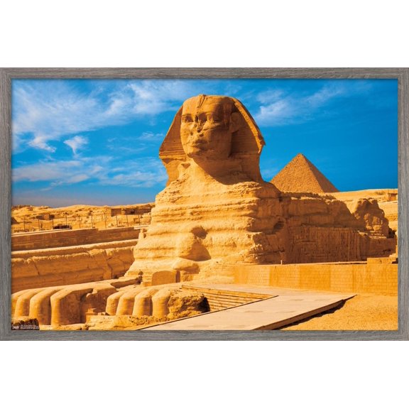 The Great Sphinx Of Giza Wall Poster, 22.375" x 34", Framed
