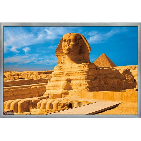 The Great Sphinx Of Giza Wall Poster, 22.375" x 34", Framed