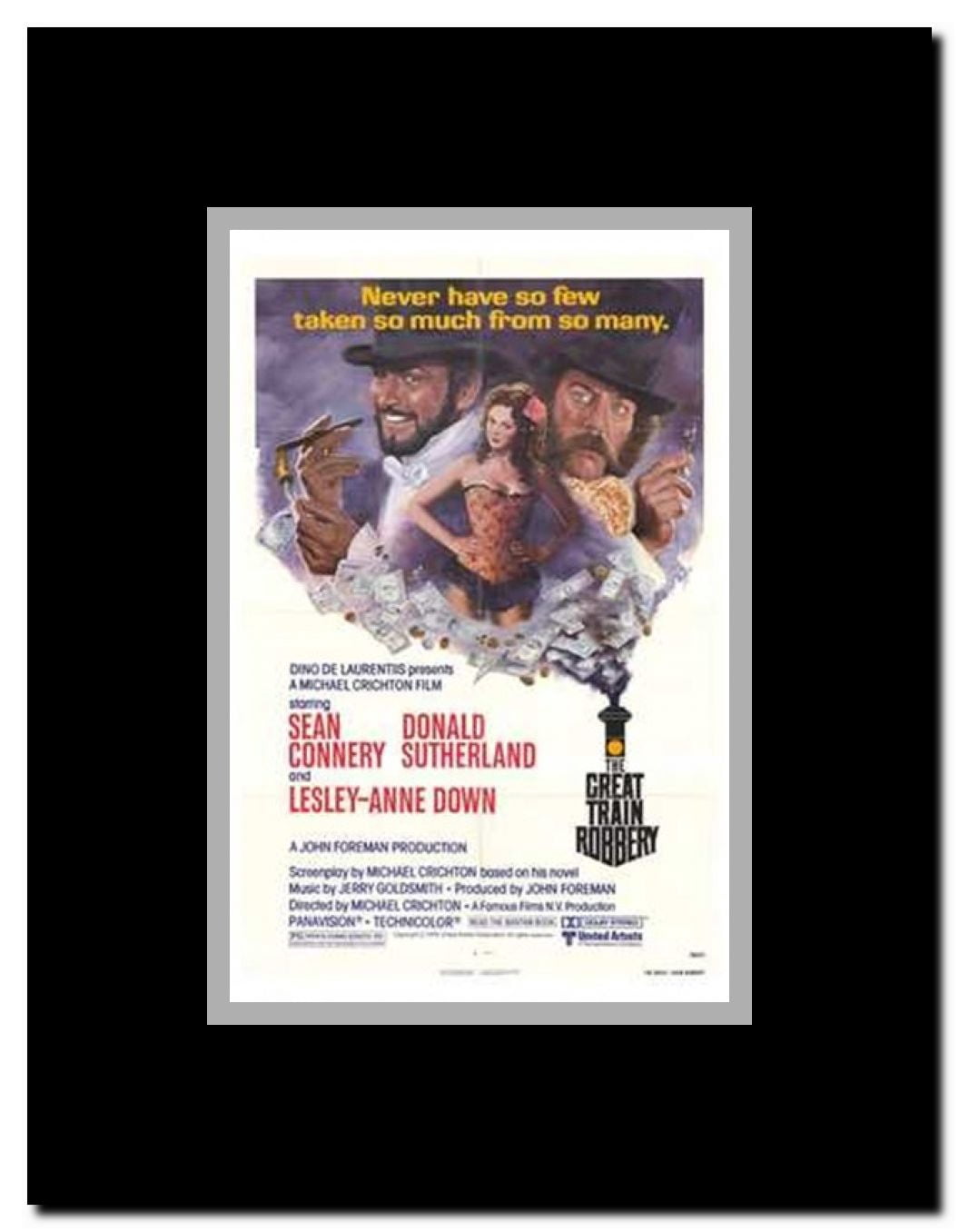 The Great Train Robbery Framed Movie Poster