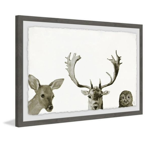 The Great Trio Framed Painting Art Print, 18.00" x 1.50"