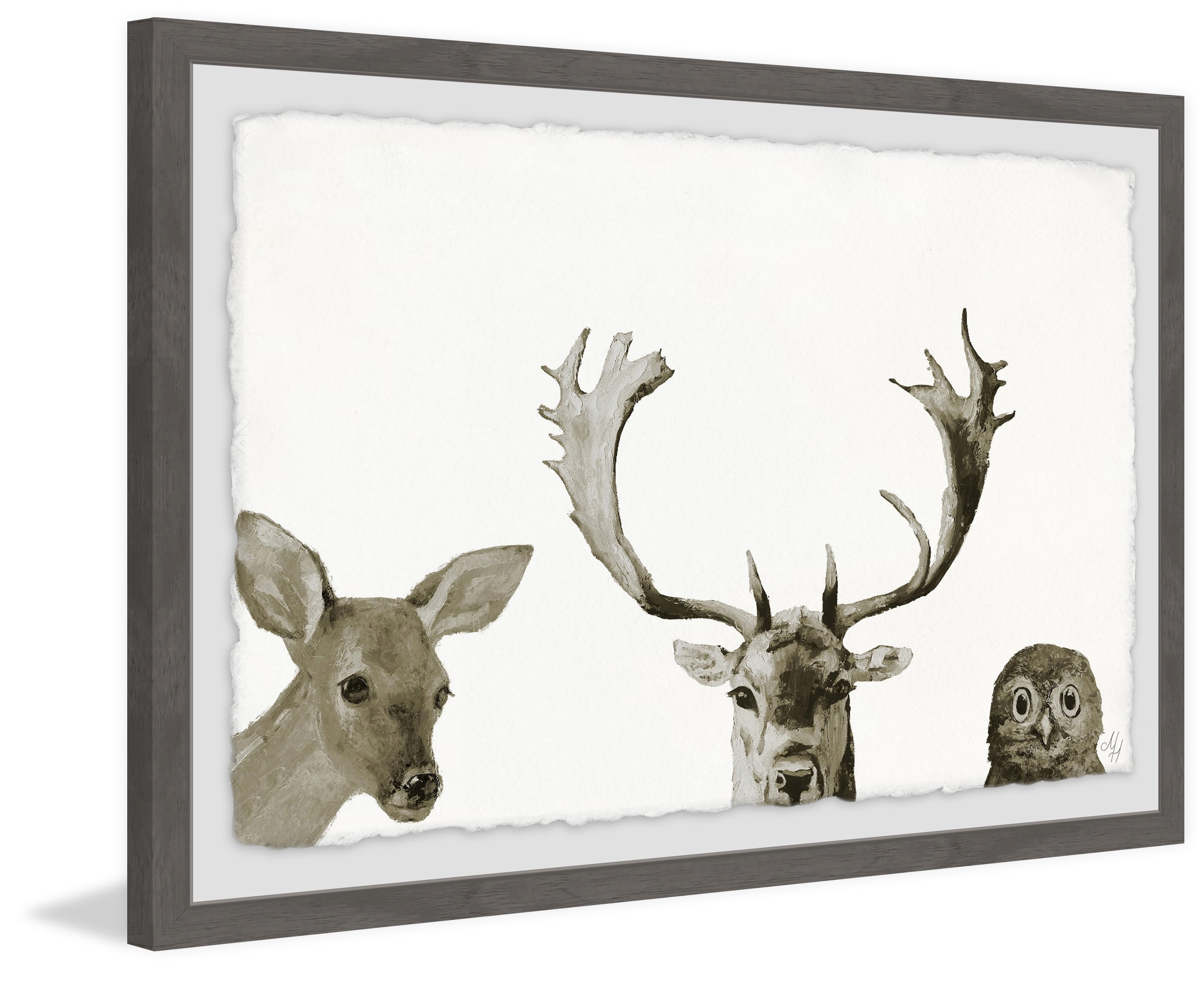 The Great Trio Framed Painting Art Print, 36.00" x 1.50"