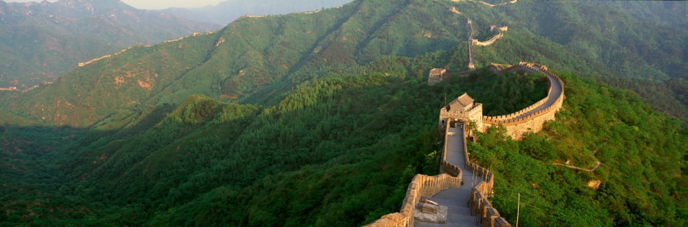 The Great Wall at Mutianyu in Beijing in Hebei Province Peoples Republic of China Canvas Art - Panoramic Images (27 x 9)