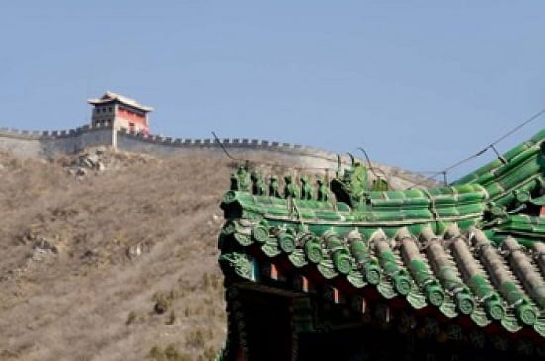 The Great Wall of China at Juyongguan Beijing China Canvas Art - Cindy Miller Hopkins DanitaDelimont (24 x 15)