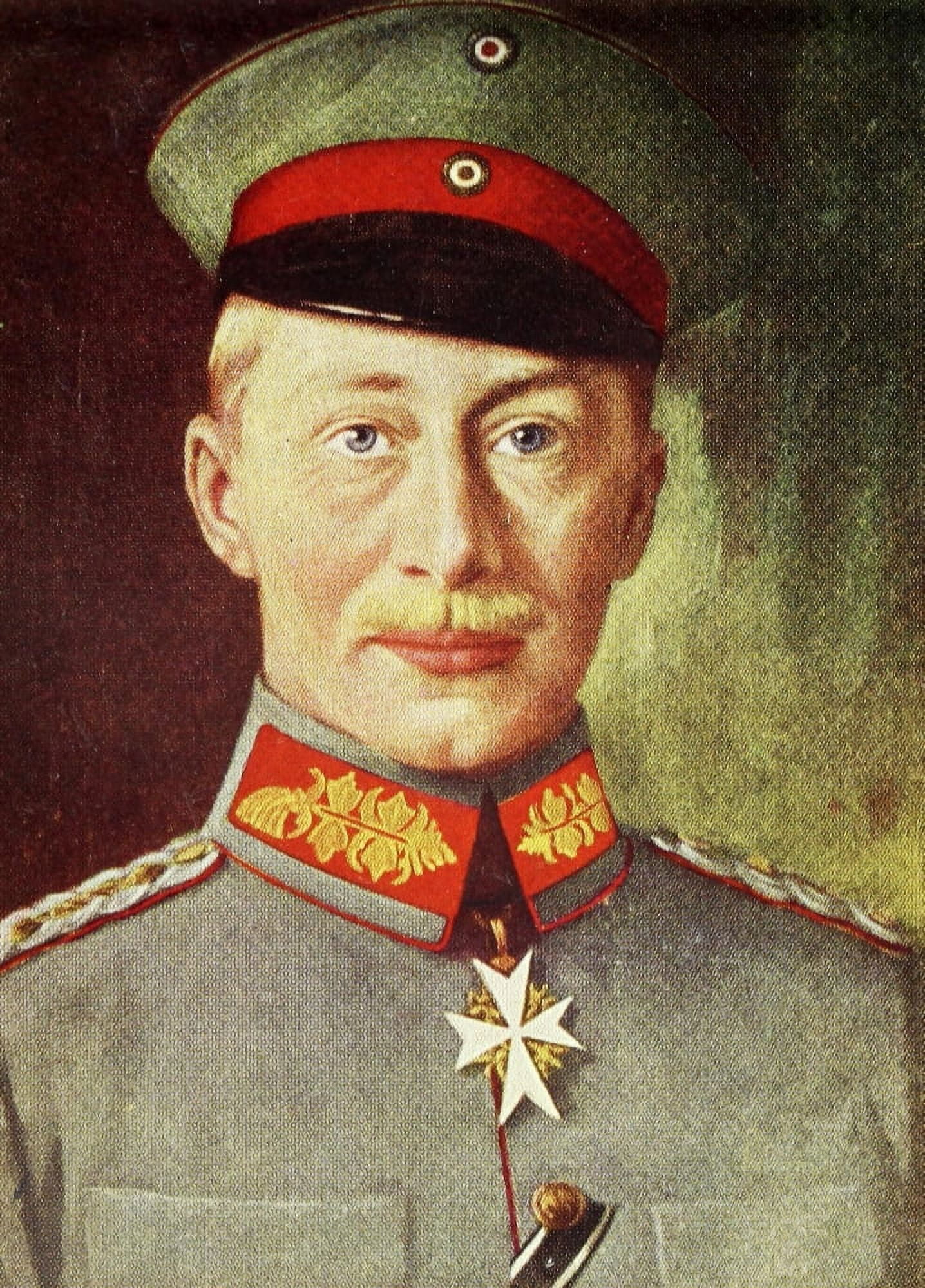 The Great War 1917 Frederick William Crown Prince of German Empire Canvas Art - Unknown (18 x 24)