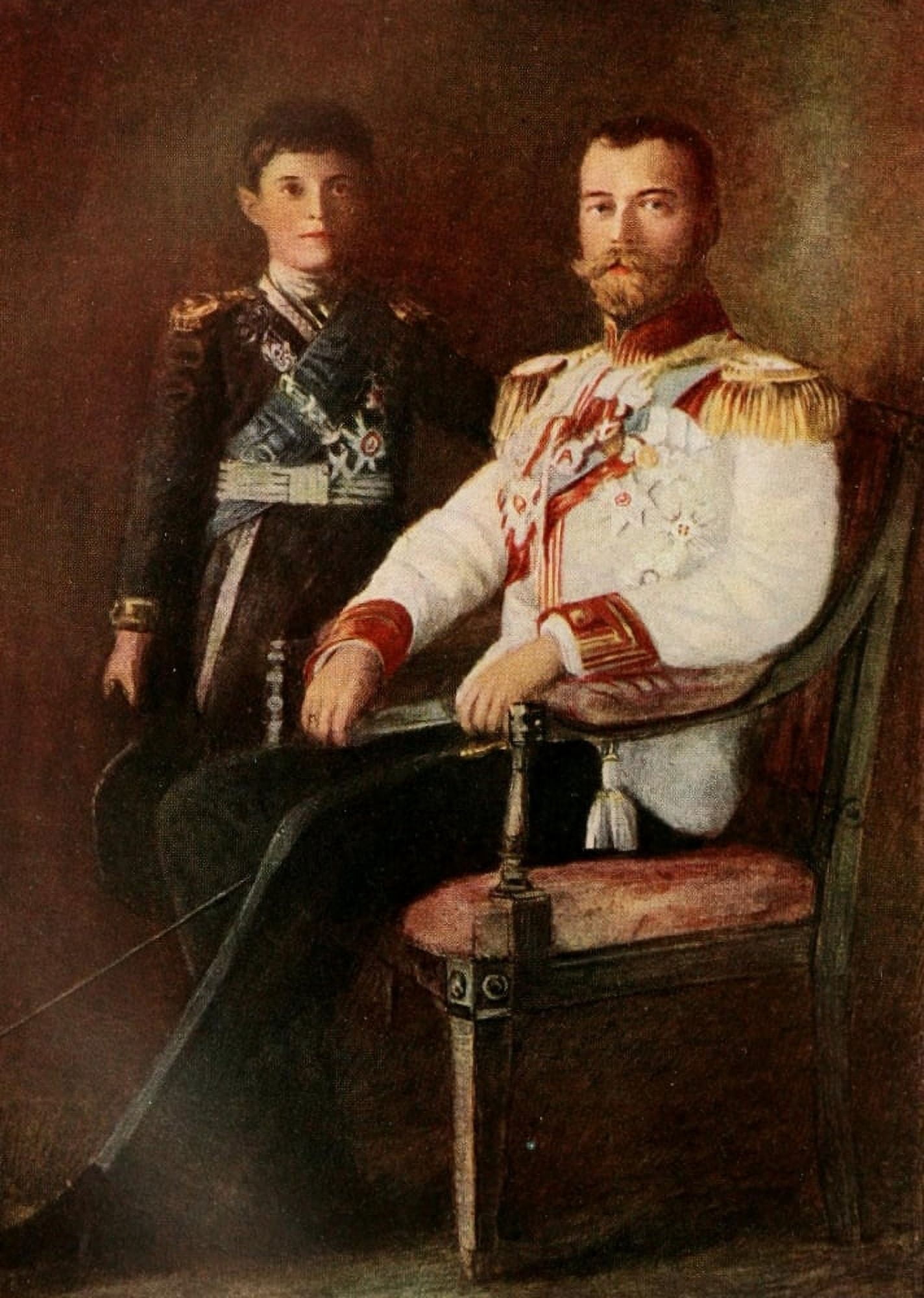 The Great War 1917 Nicholas II Zsar of Russia & Grand Duke Alexis Canvas Art - Unknown (18 x 24)