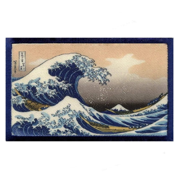 The Great Wave Small Embroidered Iron-on FotoPatch