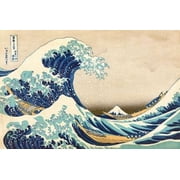 The Great Wave off Kanagawa Canvas Art - Katsushika Hokusai 24 x 36