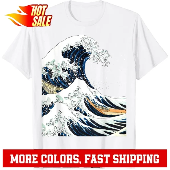 The Great Wave off Kanagawa Hokusai Japanese Art T-Shirt Hoodie