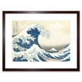 thumbnail image 1 of The Great Wave off Kanagawa Japan Mount Fuji Sea Storm Hokusai Ukiyo-e Print Framed Wall Art Print Picture 12X16 inch, 1 of 4