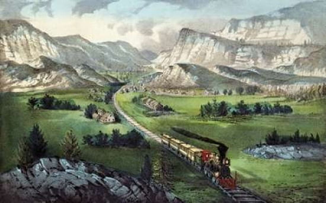 The Great West Canvas Art - Currier and Ives (24 x 36)